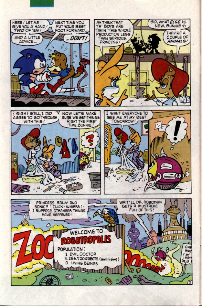 Sonic - Archie Adventure Series January 1995 Page 2